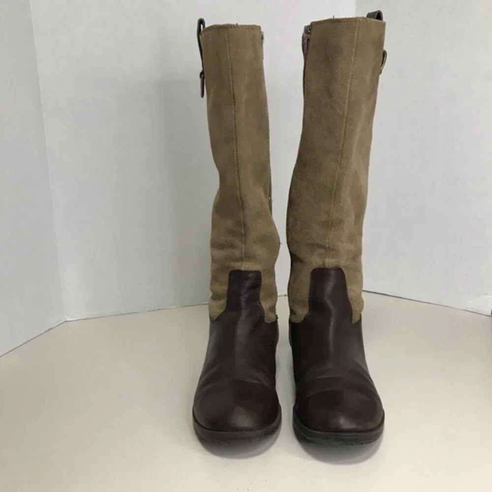 Ralph Lauren Vintage Suede & Leather Riding boot - Size 6 China - Picture 6 of 11